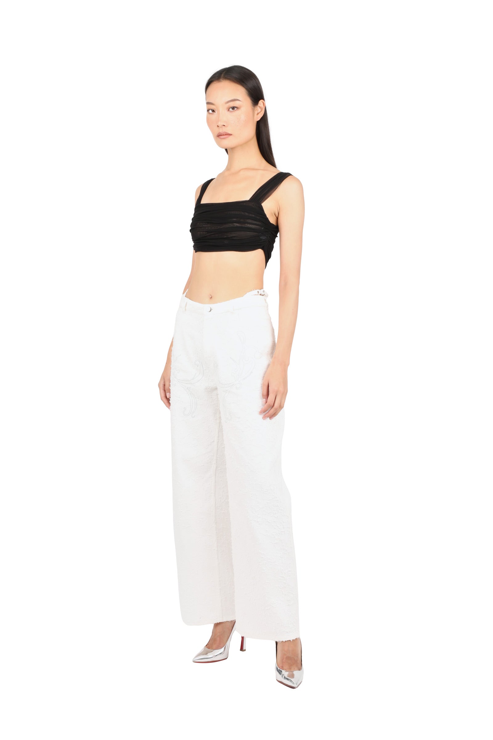 TULLE DRAPED BRA