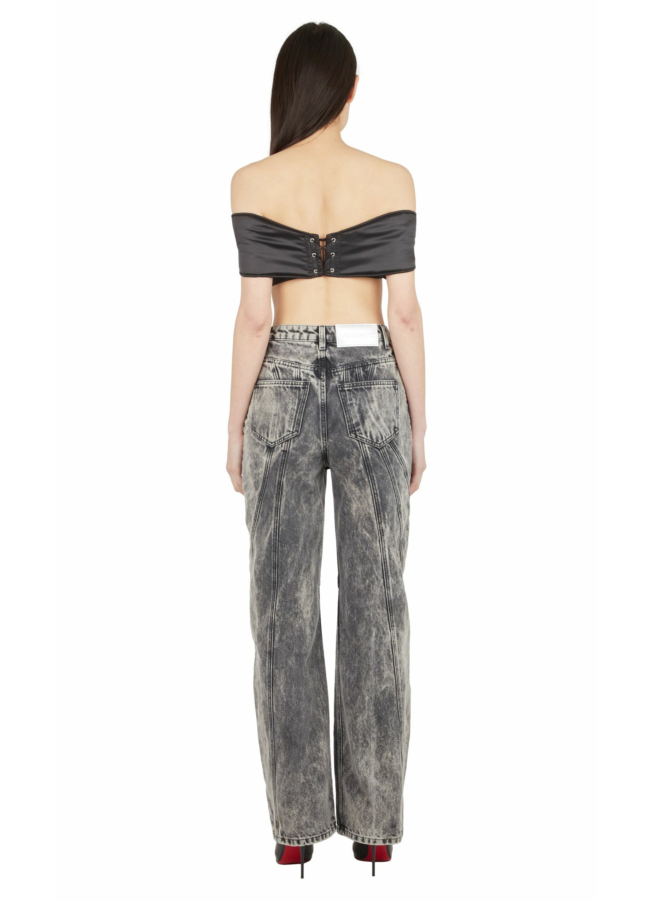 ASYMMETRICAL CUT-OUTS JEANS