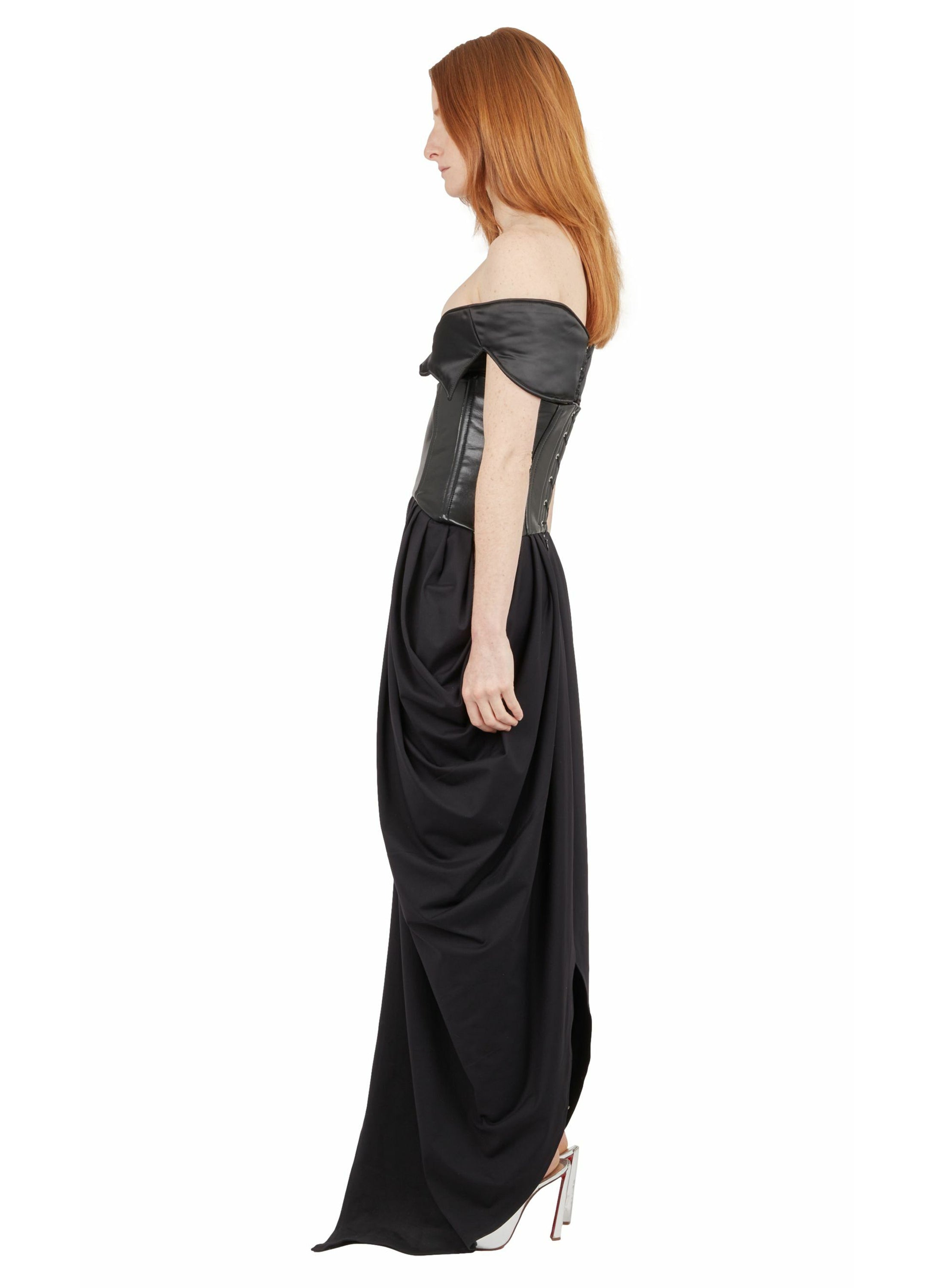 CORSET DRAPED SKIRT