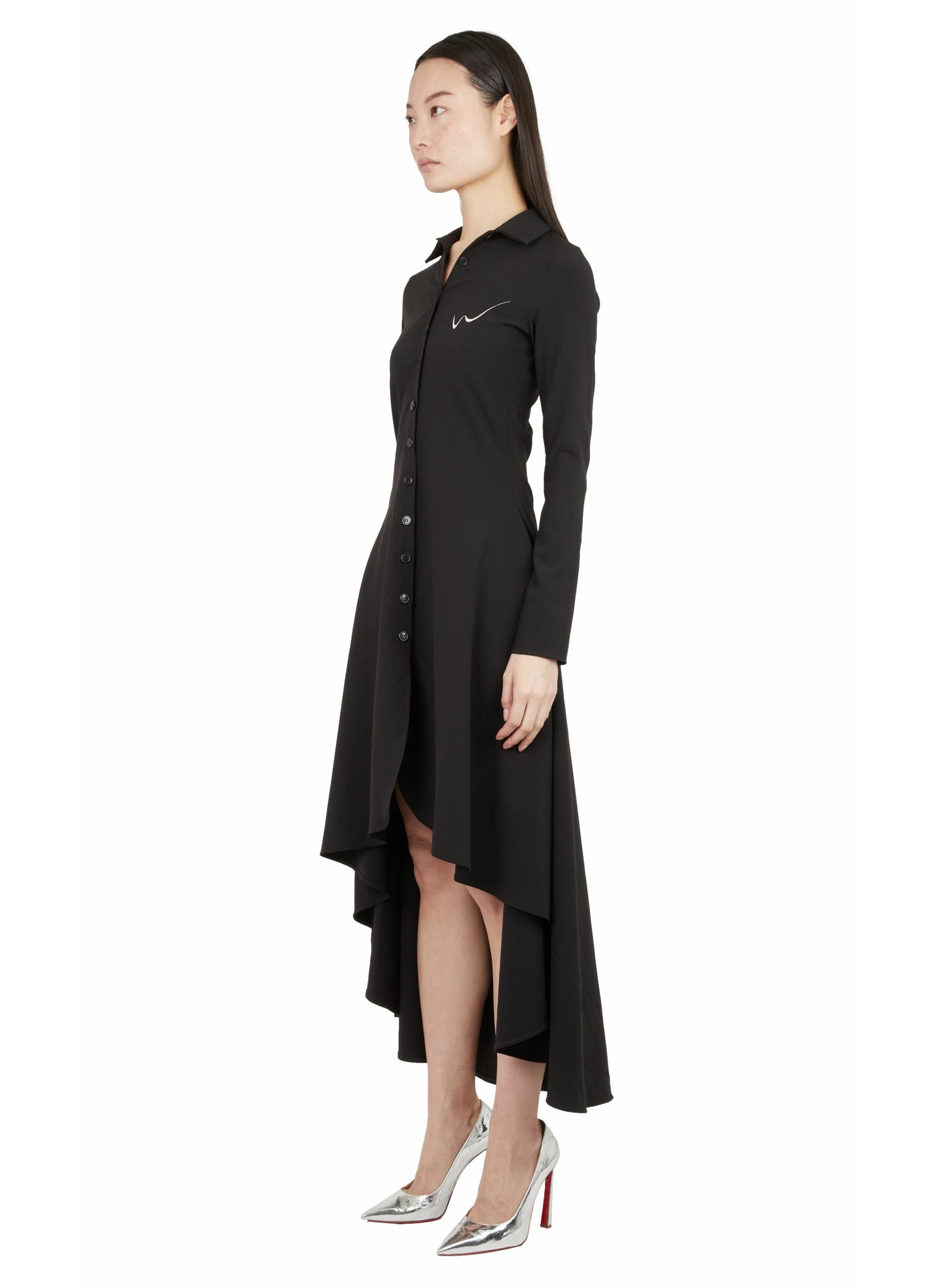 LONG FITTED SHIRT DRESS